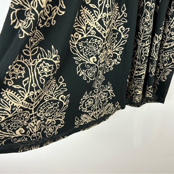 Lucky Brand Black and Cream Patterned Blouse Size 3X - Picture 7 of 11